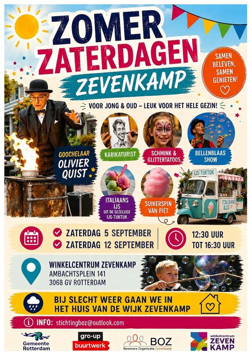 2026 zomer zaterdagen